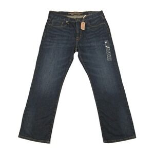 NEW American Eagle Outfitters Mens Original Straight Dark Wash Jeans 34x30